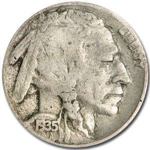 1935-D Buffalo Nickel Good+ 1935-D Buffalo Nickel Good+